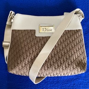 CHRISTIAN DIOR CANVASS TROTTER BAG
